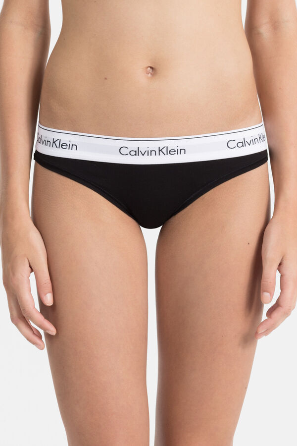 Calvin Klein Bragas cinturilla el&aacute;stica Modern Cotton&nbsp; negro