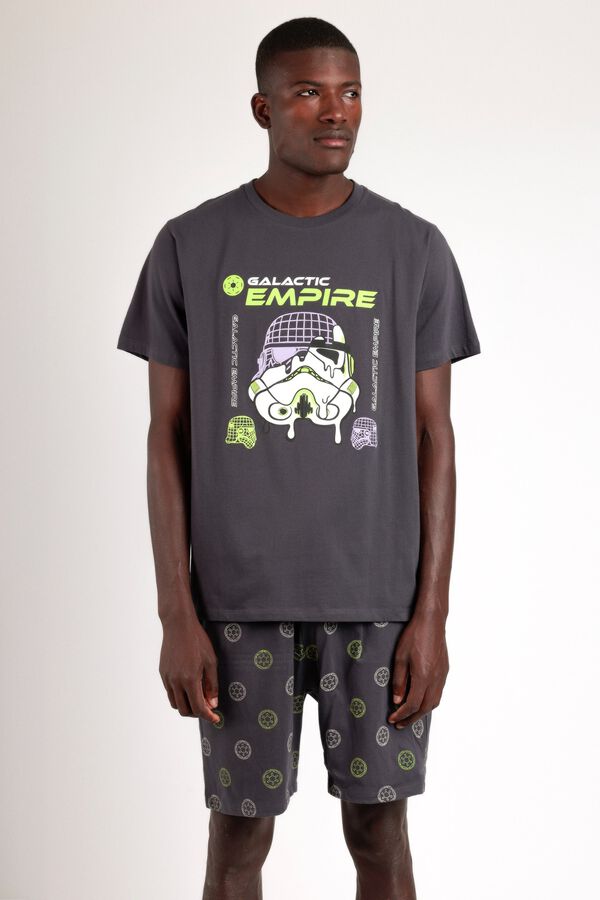 Admas Pijama curto neon Star Wars imp&eacute;rio cinzento