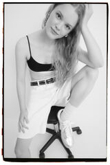 HI&BYE Soutien top algodão preto preto