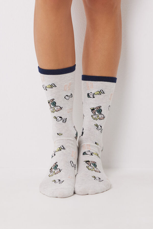 Women'secret Pack 6 calcetines largos algod&oacute;n Snoopy estampado
