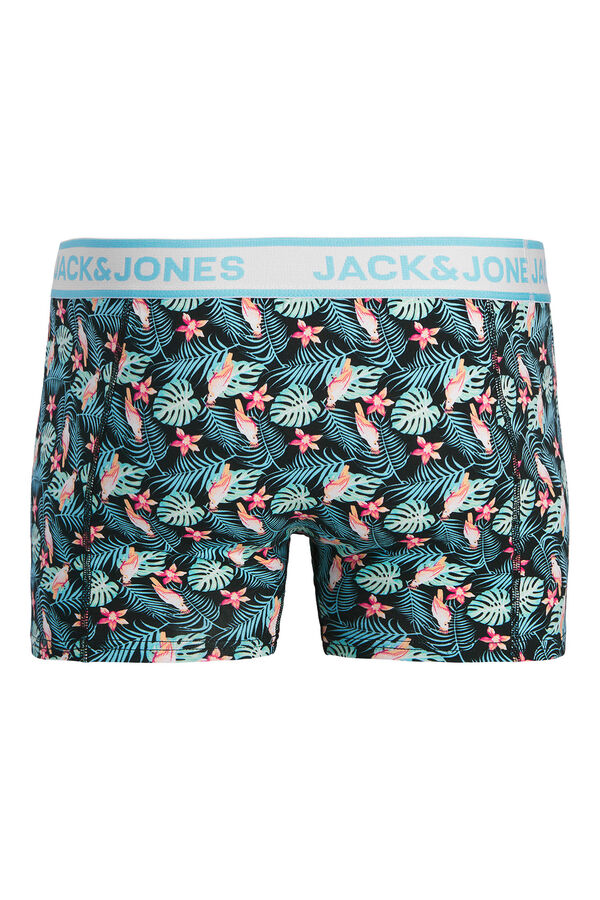 Jack & Jones Pack 3 B&oacute;xer combinado extampado negro