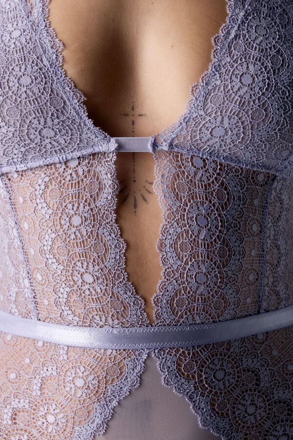 Black Limba Body Halter Sikkim morado/lila