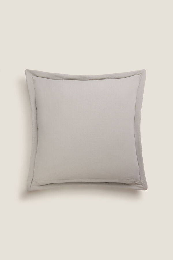 Textura Capa de almofada acolchoada geom&eacute;trica cinzento