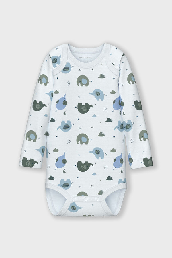 Name it Set 3 bodys elefante beb&eacute; ni&ntilde;o azul