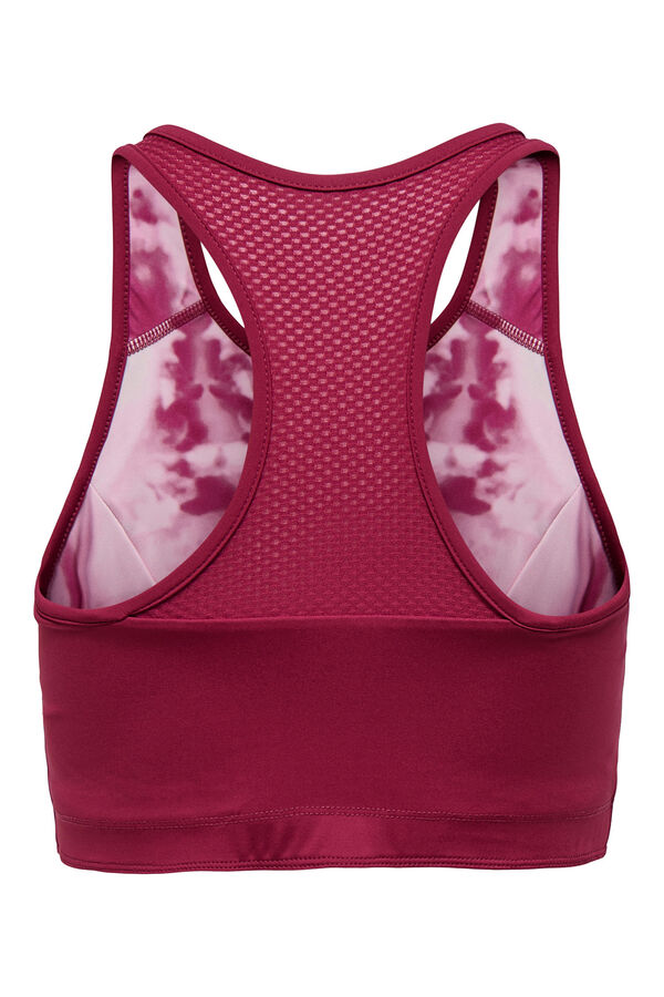 Only Play Suti&atilde; esportivo revers&iacute;vel de suporte meia  rosa