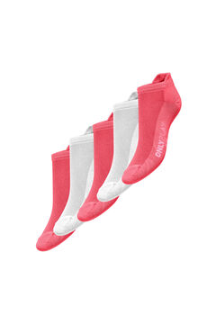 Womensecret Pack de calcetines deportivos rojo