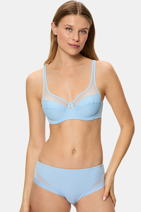 DIM Sutiã generoso com aro de alta capacidade  azul