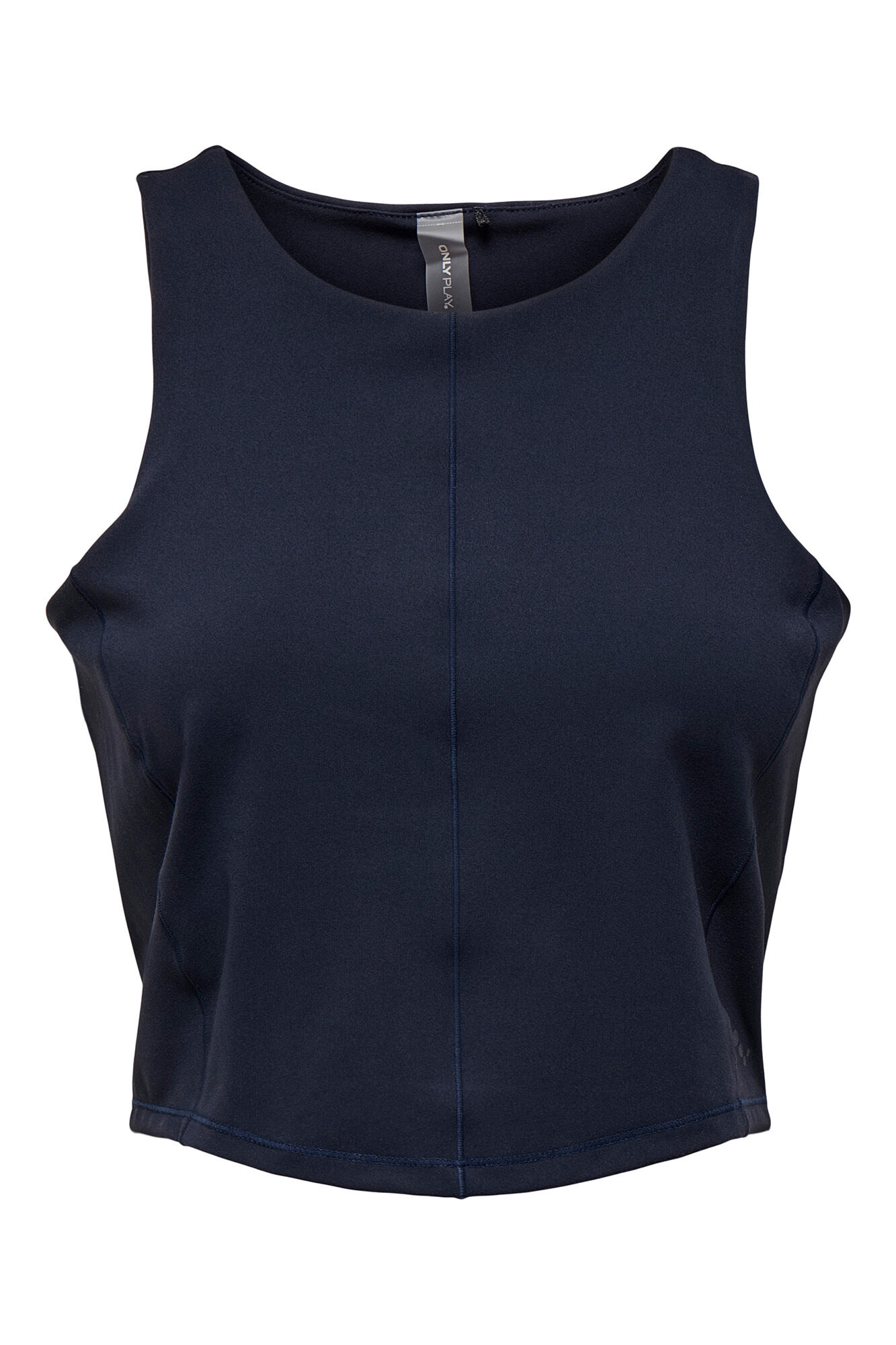 Only Play top curto t&eacute;cnico mangas