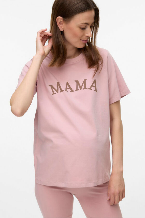 Mamalicious Pijama manga curta maternidade e amamenta&ccedil;&atilde;o rosa