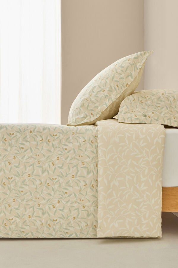 Textura Funda n&oacute;rdica estampada reversible blanco