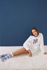 Women'secret Calcetines punto pelo Harry Potter blanco