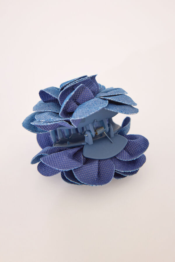 Women'secret Pinza pelo forma flor denim azul azul