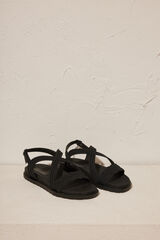 Women'secret Sandalias tiras 100% mojables negro