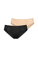 Dorina Pack de 2 cuecas clássicas preto