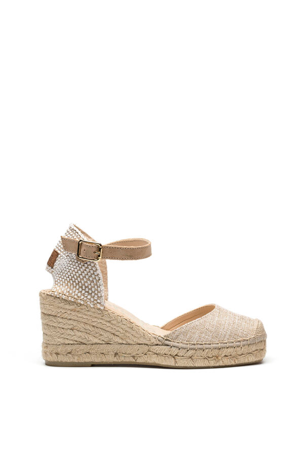 Vidorreta Sandalia Cu&ntilde;a Yute  blanco