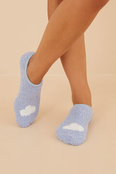 Womensecret Blue cloud no-show socks azul