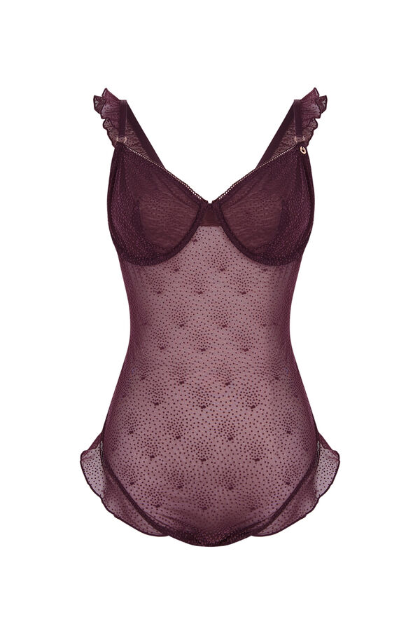 Women'secret Body volantes La Vecina Rubia burdeos