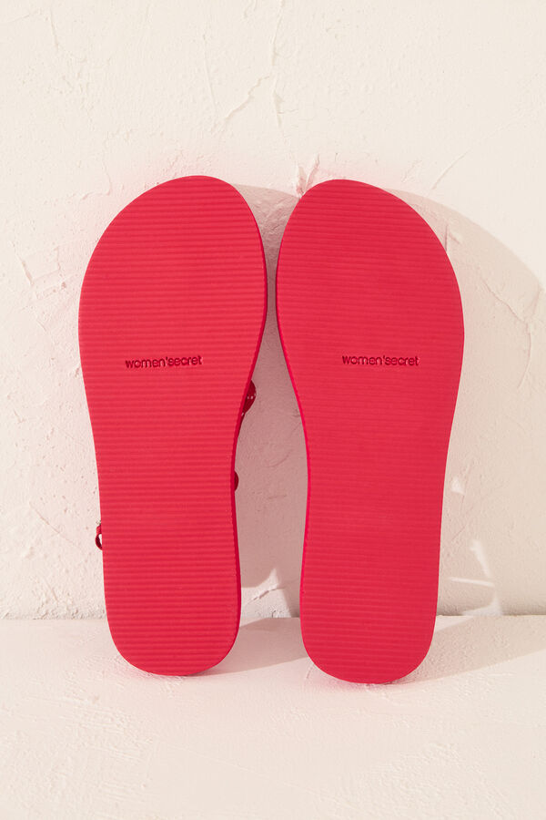 Women'secret Chanclas cuerda Snoopy rojo rojo