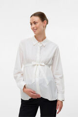 Mamalicious Camisa basica maternity y lactancia  blanco