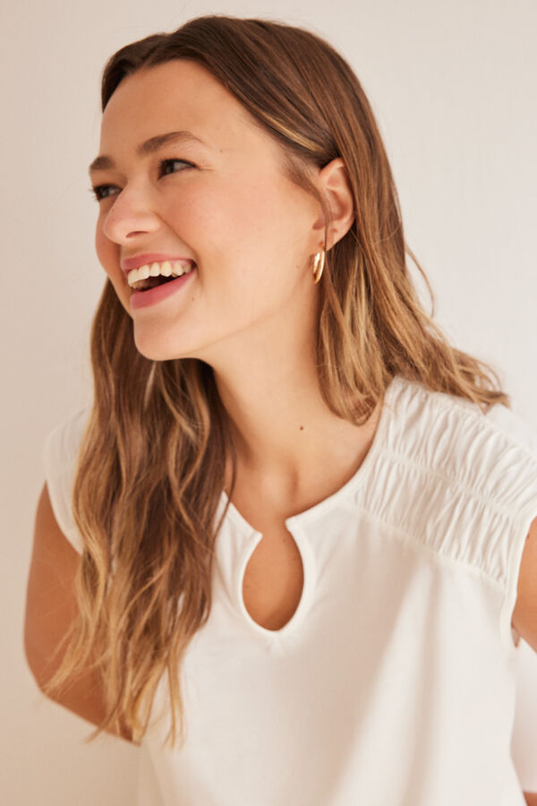 Women'secret Pijama curto algod&atilde;o paisley  bege