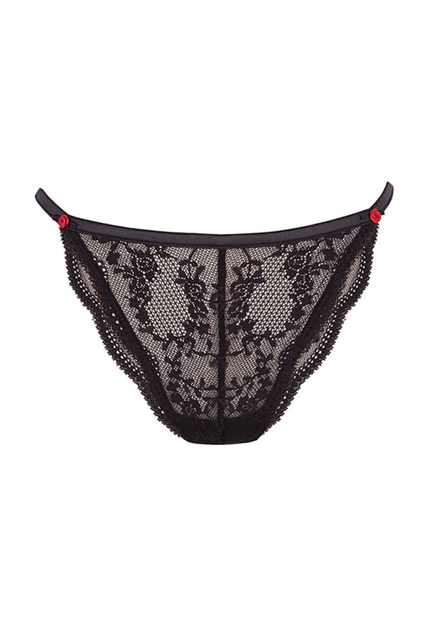 Women'secret Braga brasile&ntilde;a encaje negro negro