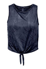 Only Play Camiseta de tirantes nudo azul