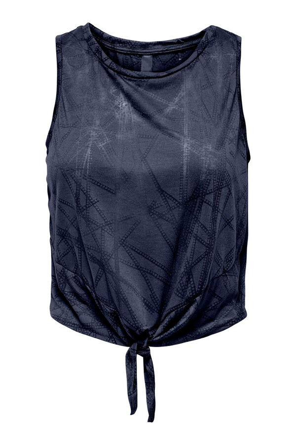 Only Play Camiseta de tirantes nudo azul