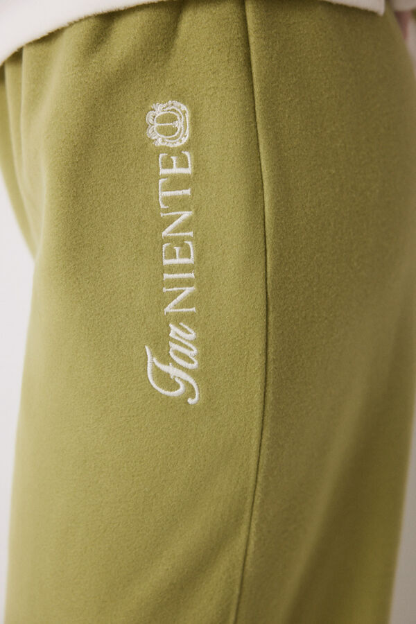 Women'secret Pijama largo polar Garfield rayas marfil