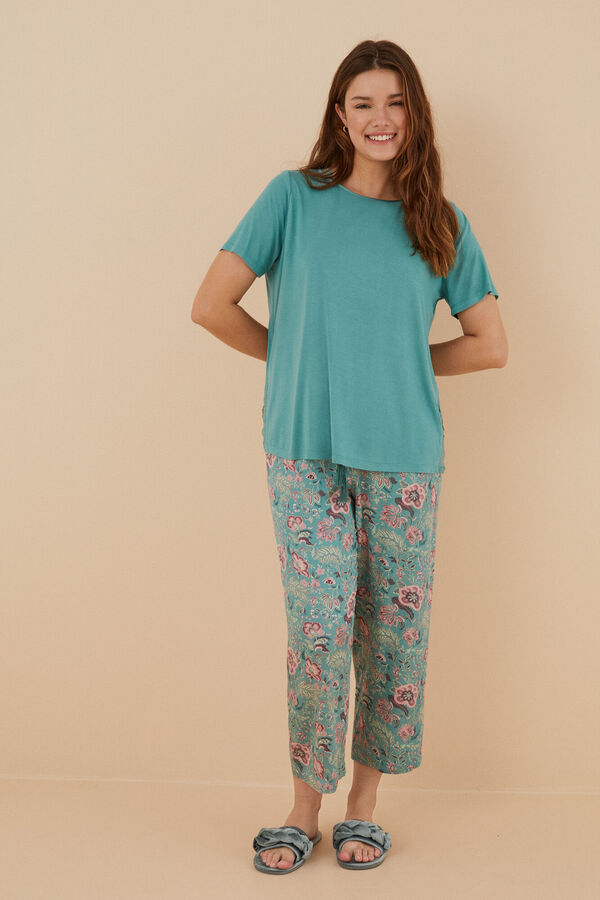 Pijama Women Secret Mujer Pijama Camisero De Flores 100% Algodón