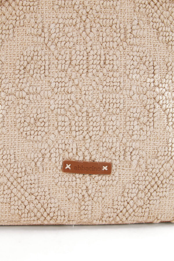 Abbacino Bolsa de praia grande azul Oceans Diary bege