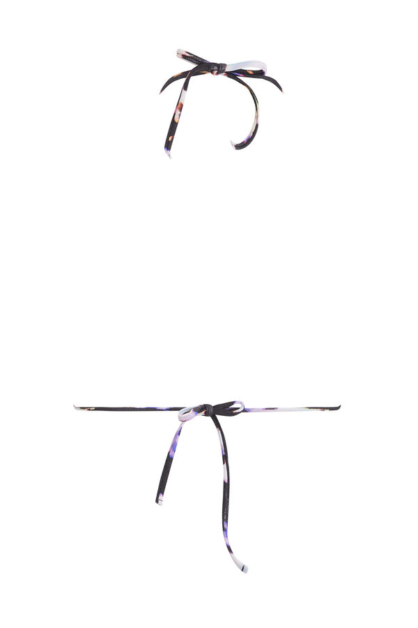 Calvin Klein Parte de cima do biqu&iacute;ni triangular - CK Monogram Foil estampado