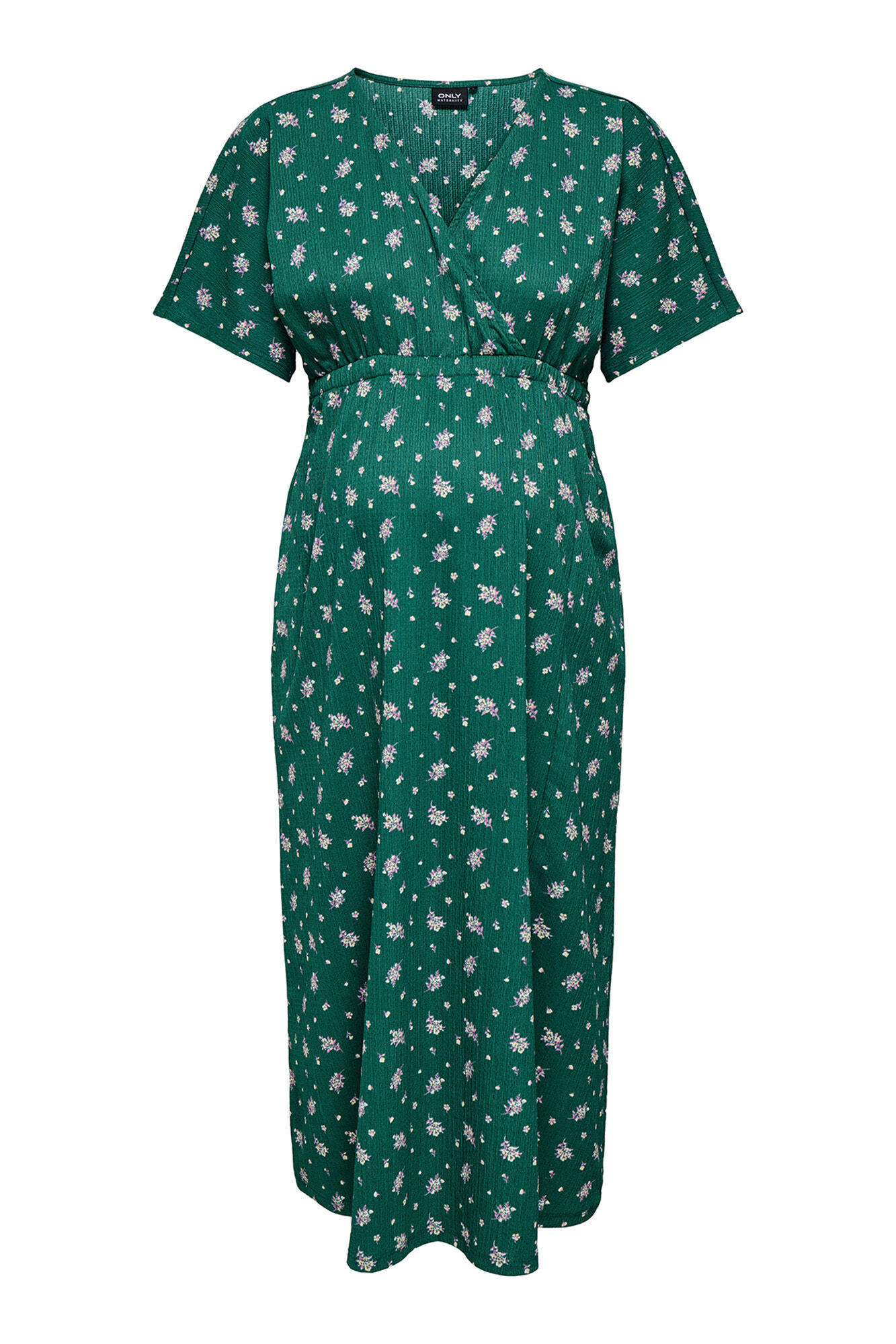 Only Maternity Vestido largo fluido manga corta maternity y lactancia