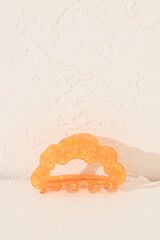 Women'secret Pinza pelo nube efecto marmoleado amarillo