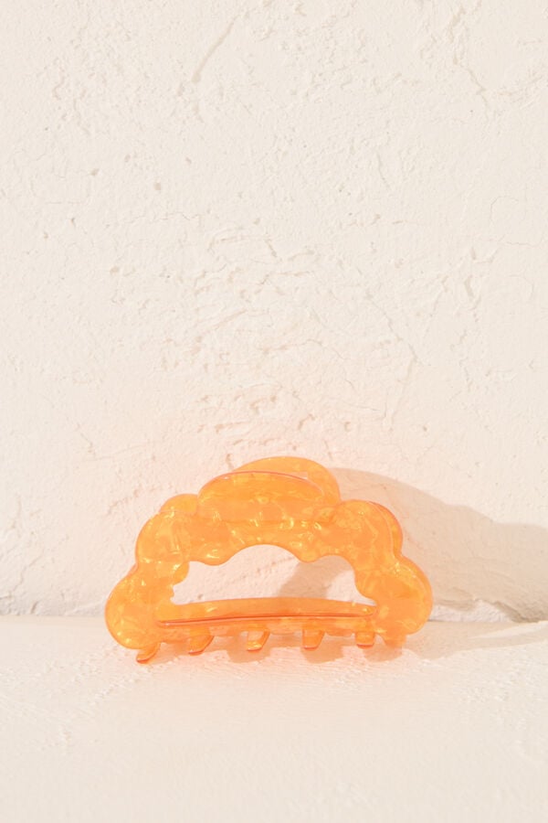 Women'secret Pinza pelo nube efecto marmoleado amarillo