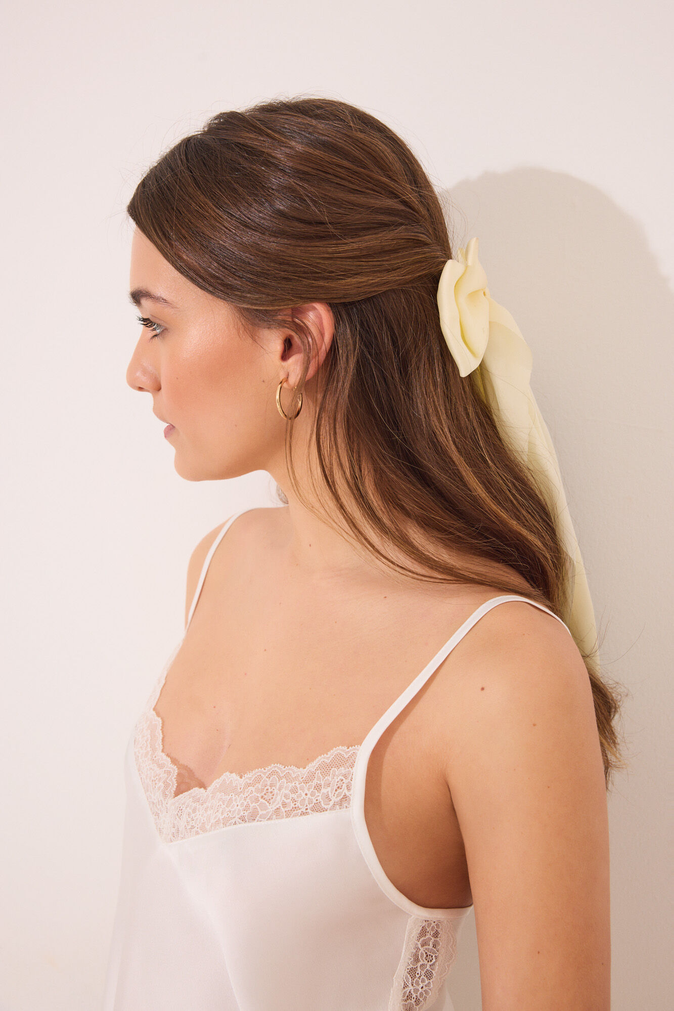 Women'secret Pijama corto sat&eacute;n blanco