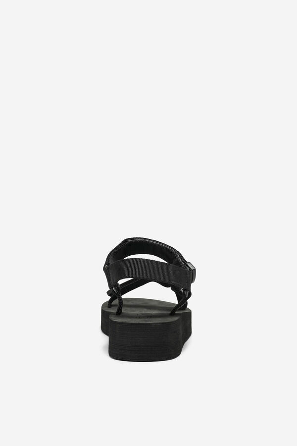 Only Sandalias velcro mujer negro