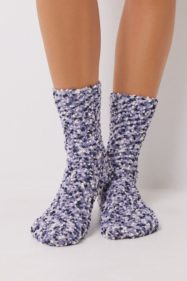 Women'secret Calcetines largos pelo azul azul