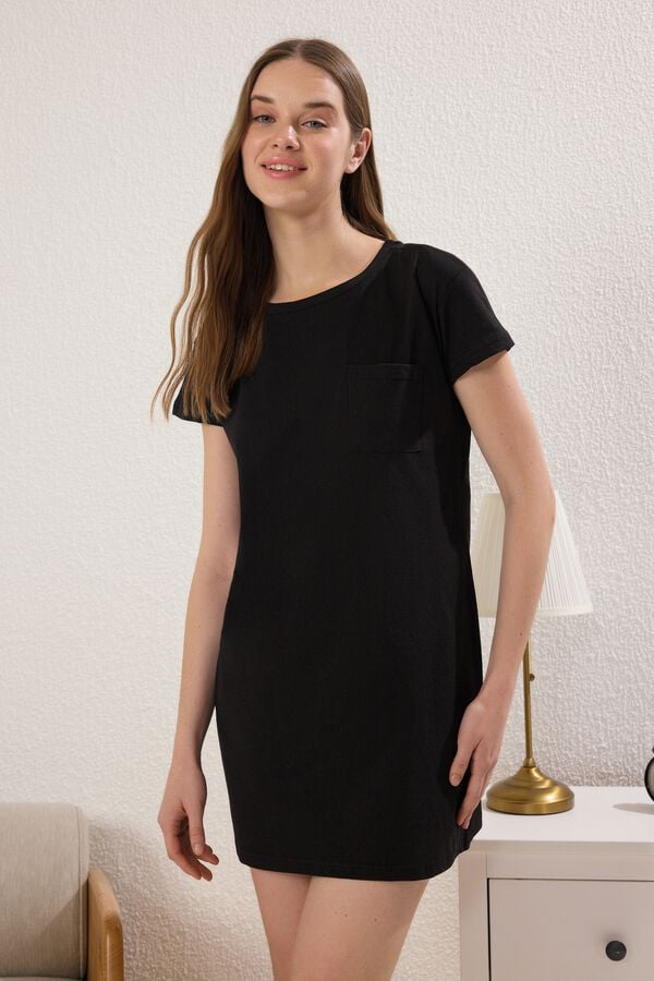 Trendyol Camis&oacute;n mini algod&oacute;n negro