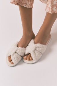 Women'secret Zapatilla casa borreguito blanco