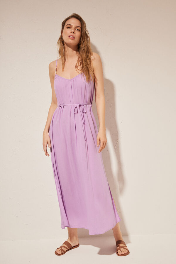 Women'secret Vestido largo lila morado/lila