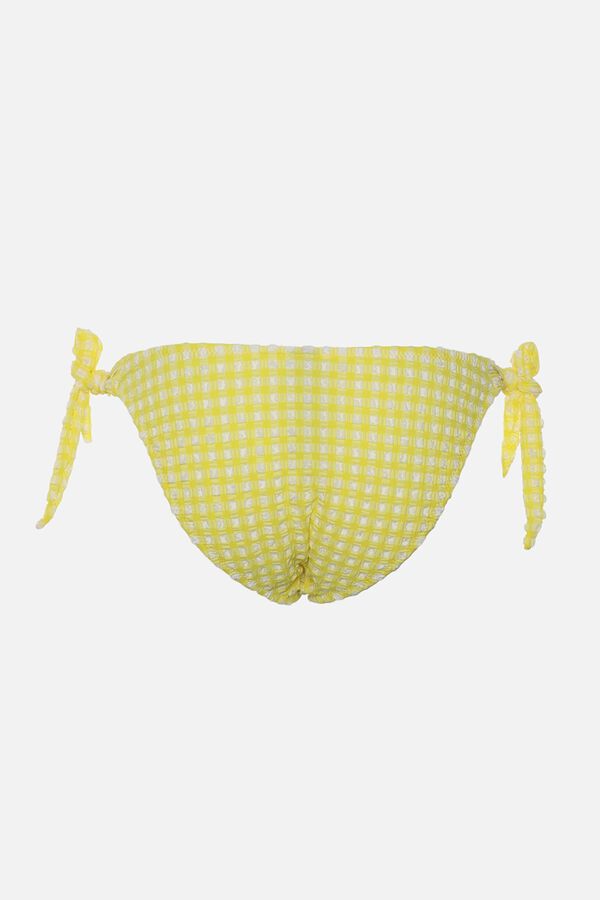 Trendyol Cueca de biqu&iacute;ni cl&aacute;ssica vichy estampado