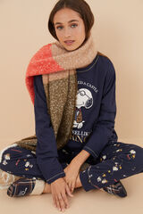 Women'secret Pijama 100% algod&oacute;n Snoopy 'Prince' azul