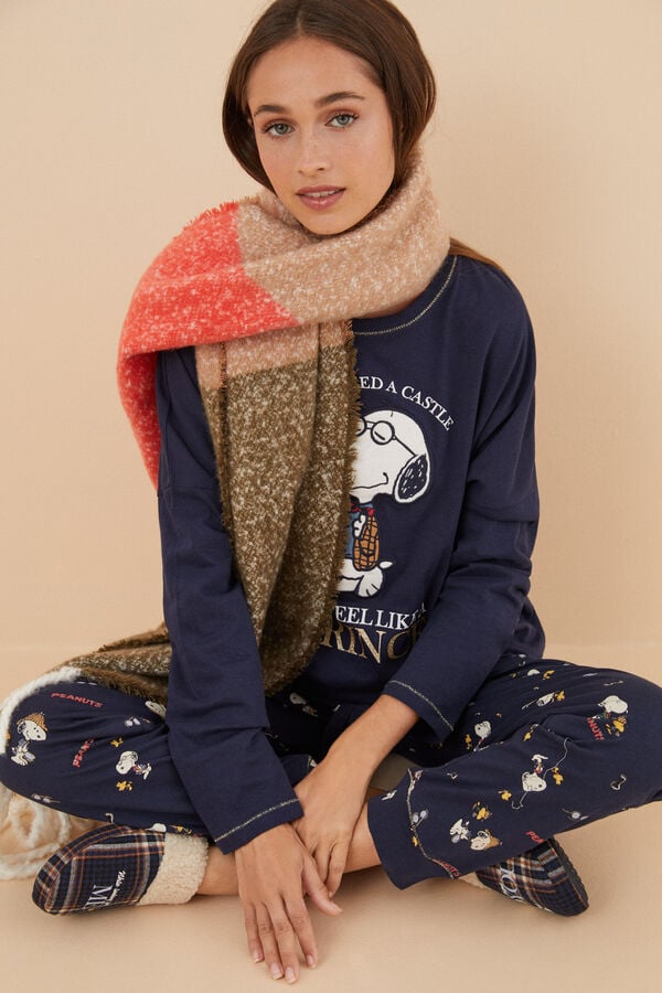 Women'secret Pijama 100% algod&oacute;n Snoopy 'Prince' azul