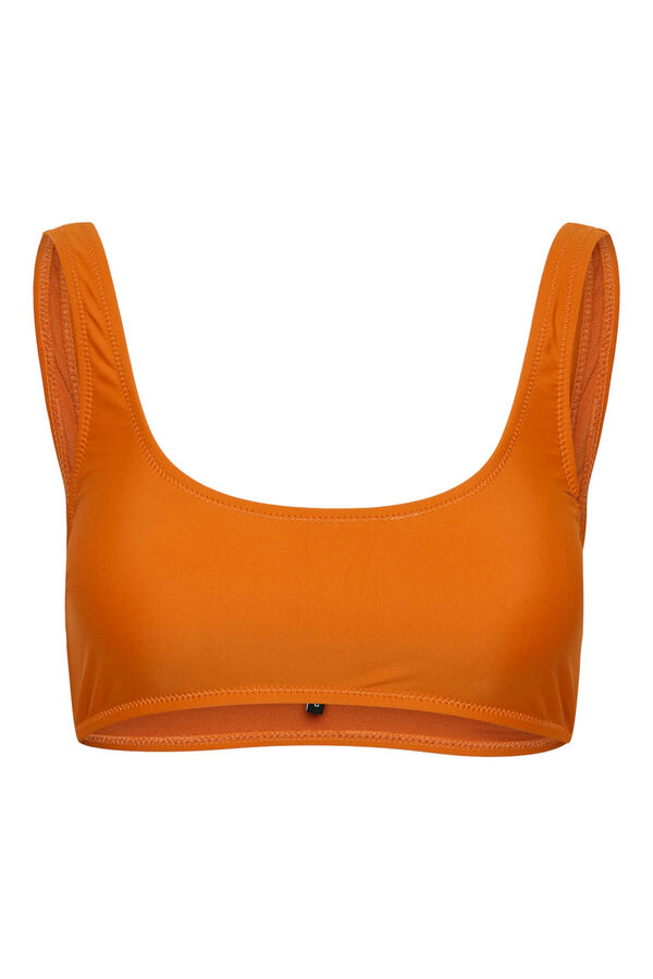 Pieces Top biquíni estilo bandeau. vermelho