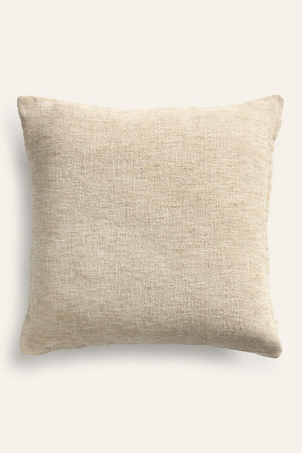 Calma House Funda de coj&iacute;n de lino y algod&oacute;n beige Arga beige