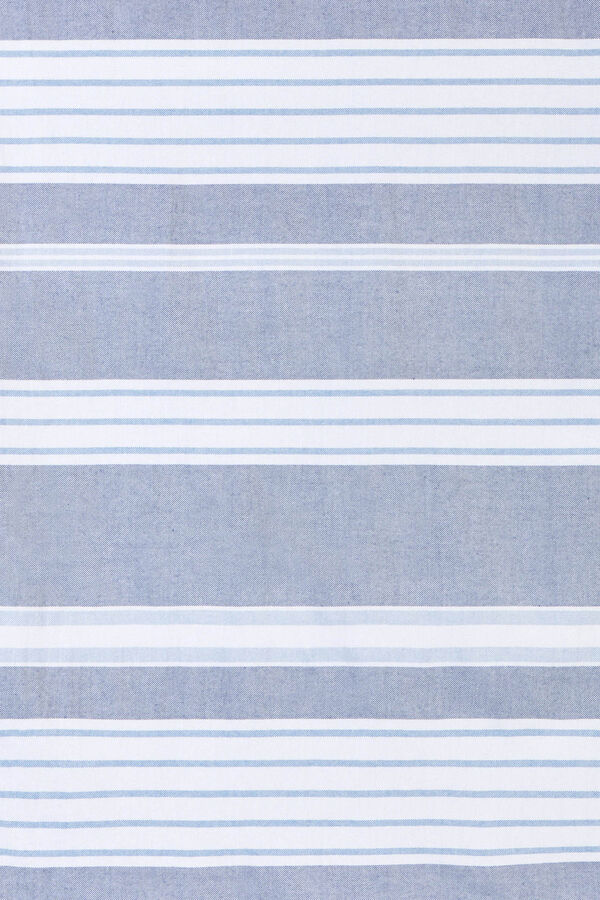 Textura Toalla pareo algod&oacute;n rayas azul