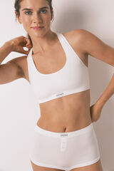 Women'secret Boxer sin costuras blanco blanco