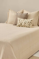 Textura Capa de edredom texturizada castanho