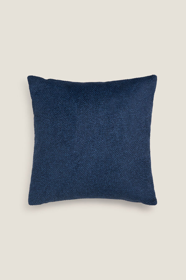 Textura Capa coxim veludo azul