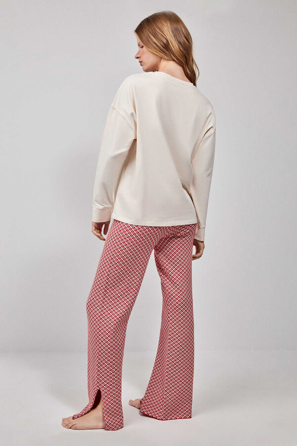 Gisela Pantal&oacute;n pijama largo blanco